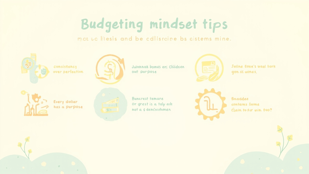 Affirmations and mindset tips for sustainable budgeting