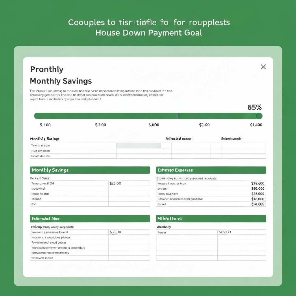 Couple Savings Goal Tracker Spreadsheet
