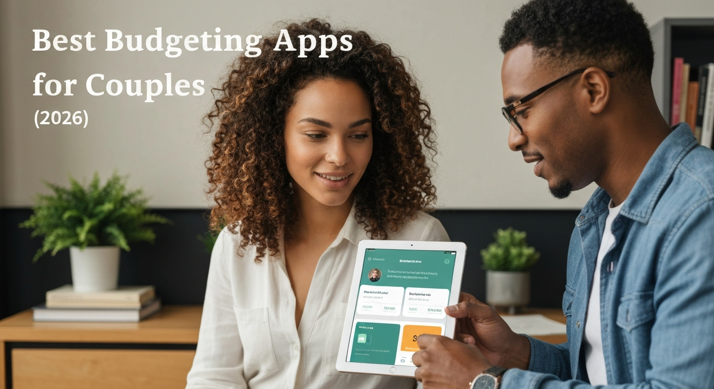 Comparison infographic showing three couples expense tracking approaches: app-based, spreadsheet-based, and hybrid system with pros and cons for each