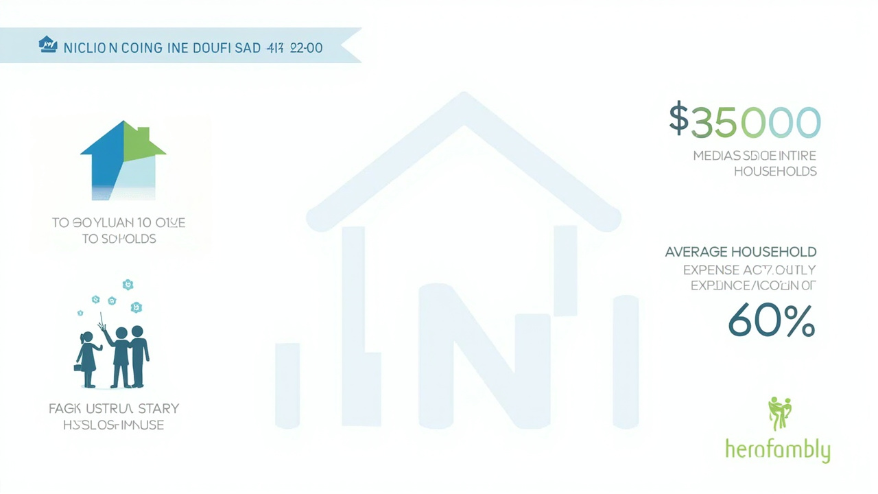 Data visualization showing percentage of single-income households by region