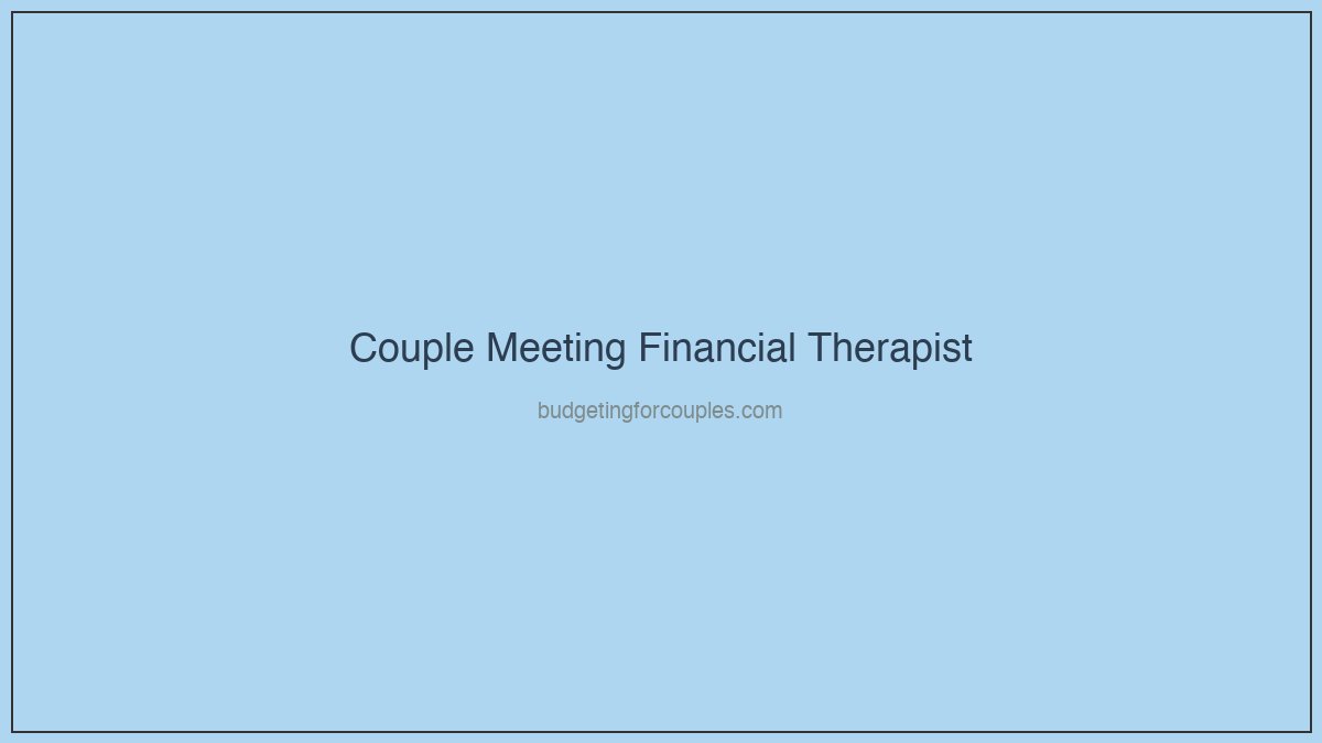 Couple meeting with a financial therapist to work through spending differences